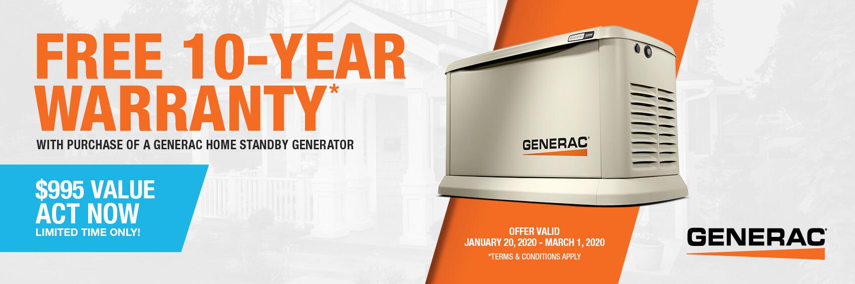 Homestandby Generator Deal | Warranty Offer | Generac Dealer | Daisetta, TX
